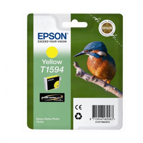 Epson Stylus Photo R2000 Cartucho Amarelo , Epson , EPSC13T15944010 , 8715946482583